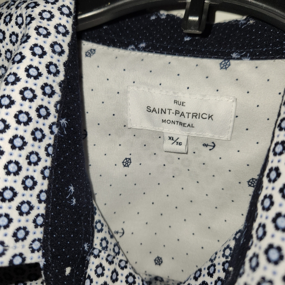 Rue Saint Patrick Button Down With Captain's Whee… - image 4